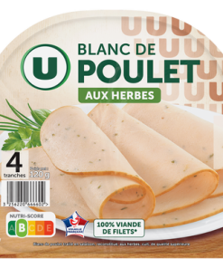 Blanc de Poulet aux herbes – x4 tranches, 120g