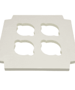 25 calages 4 cupcake carton blanc