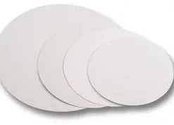 250 ronds blancs lisses ø28 cm