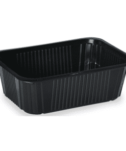 900 barquettes scellables jetables plastique noires 1000 ml