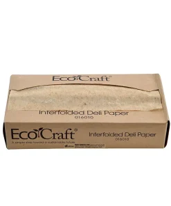 Papier sulfuriséde de soja ingraissable kraft compostable 26 x 27 cm par 500