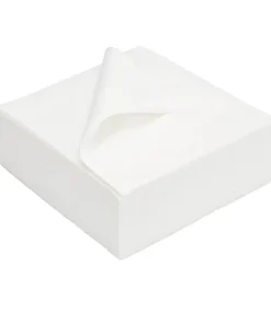 Serviette intissé blanche 40 x 40 cm par 50