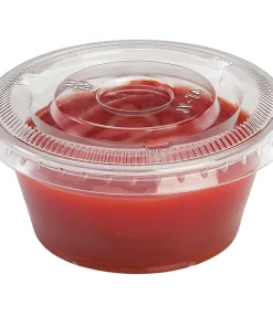 Pot a sauce plastique 100 ml par 100