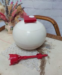 Bac et pince à glaçons vintage en plastique Poclain by Bourbon